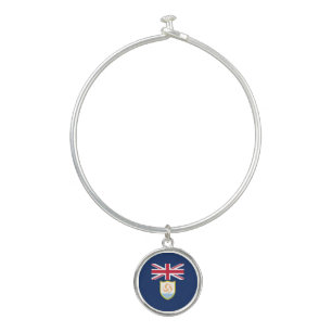 Patriotic Anguilla Flag Bangle Bracelet