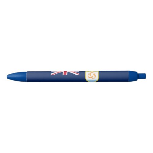 Patriotic Anguilla Flag Black Ink Pen