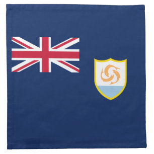 Patriotic Anguilla Flag Cloth Napkin
