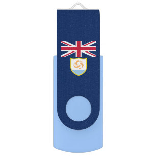 Patriotic Anguilla Flag Flash Drive