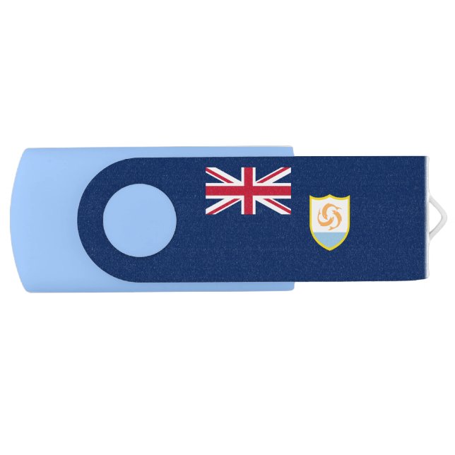 Patriotic Anguilla Flag Flash Drive (Front)
