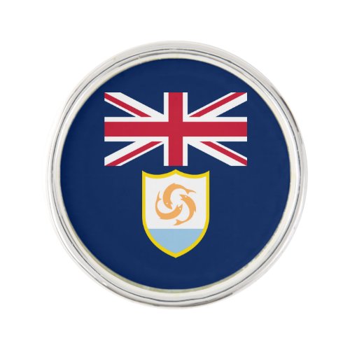 Patriotic Anguilla Flag Lapel Pin