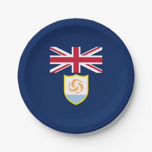 Patriotic Anguilla Flag Paper Plates