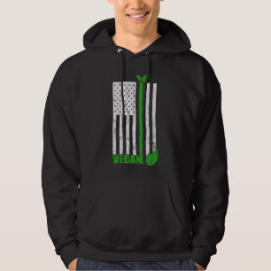 Patriotic Animal Rights Activist Vegetarian Usa Fl Hoodie