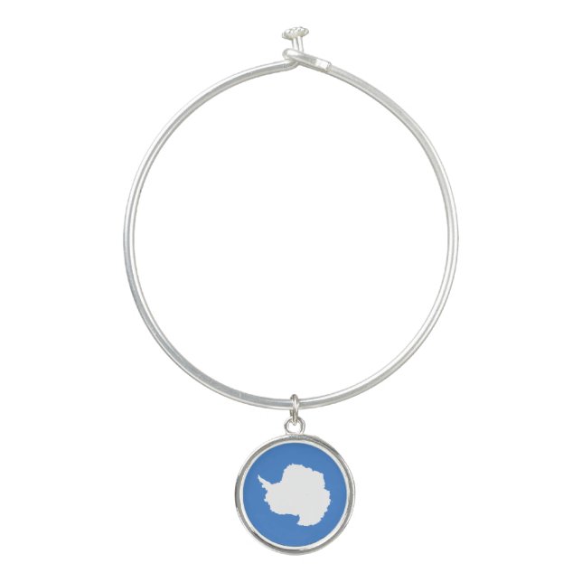 Patriotic Antarctica Flag Bangle Bracelet (Front)