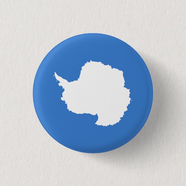 Patriotic Antarctica Flag Button (Front)