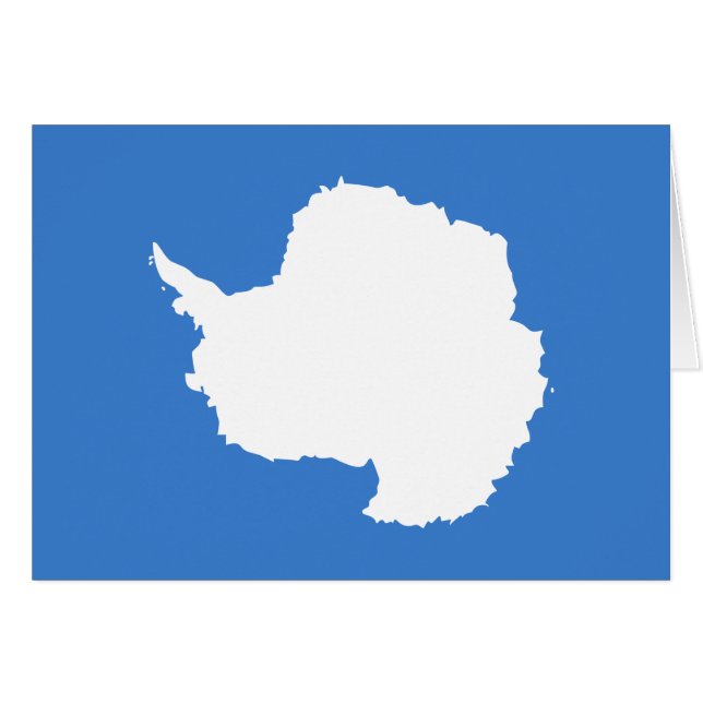 Patriotic Antarctica Flag Cards (Front Horizontal)