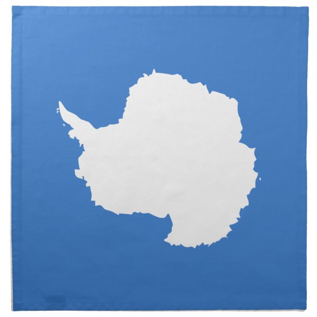 Patriotic Antarctica Flag Cloth Napkin (Front)