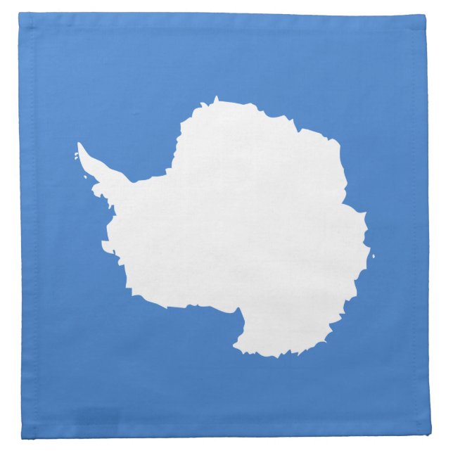 Patriotic Antarctica Flag Cloth Napkin (Front)