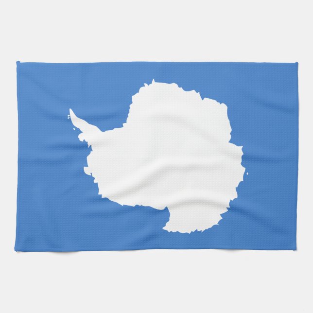 Patriotic Antarctica Flag Kitchen Towel (Horizontal)