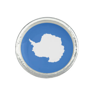 Patriotic Antarctica Flag Ring