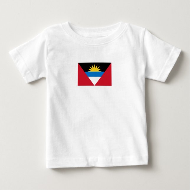 Patriotic Antigua and Barbuda Flag Baby T-Shirt (Front)
