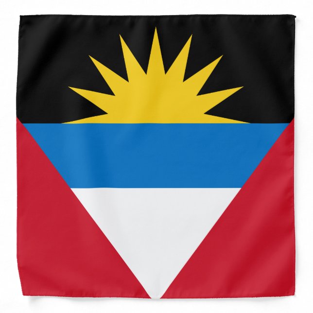 Patriotic Antigua and Barbuda Flag Bandana (Front)