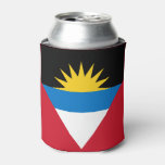 Patriotic Antigua and Barbuda Flag Can Cooler