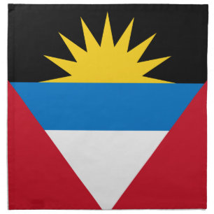Patriotic Antigua and Barbuda Flag Cloth Napkin