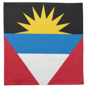 Patriotic Antigua and Barbuda Flag Cloth Napkin
