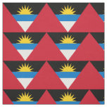 Patriotic Antigua and Barbuda Flag Fabric