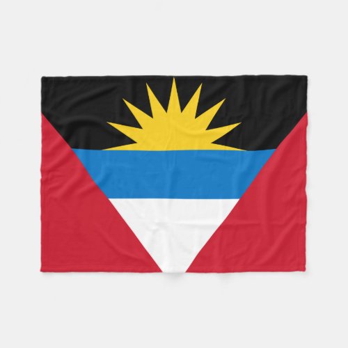 Patriotic Antigua and Barbuda Flag Fleece Blanket