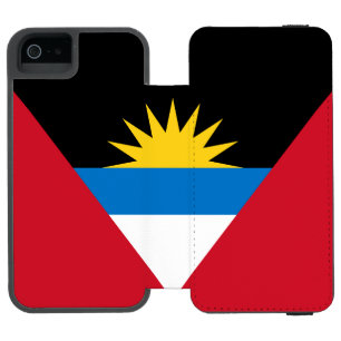 Patriotic Antigua and Barbuda Flag iPhone SE/5/5s Wallet Case