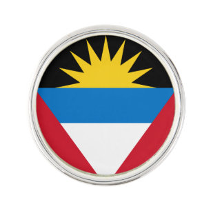 Patriotic Antigua and Barbuda Flag Lapel Pin
