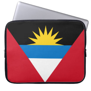 Patriotic Antigua and Barbuda Flag Laptop Sleeve