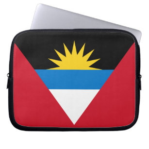 Patriotic Antigua and Barbuda Flag Laptop Sleeve