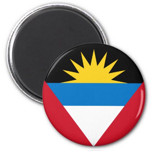 Patriotic Antigua and Barbuda Flag Magnet