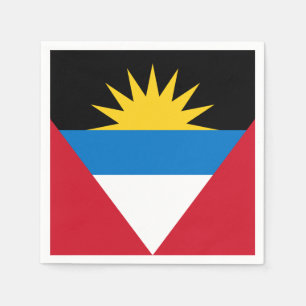 Patriotic Antigua and Barbuda Flag Paper Napkins
