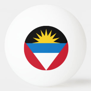 Patriotic Antigua and Barbuda Flag Ping Pong Ball