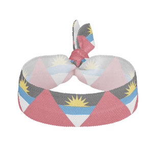 Patriotic Antigua and Barbuda Flag Ribbon Hair Tie