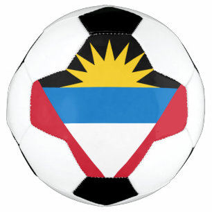 Patriotic Antigua and Barbuda Flag Soccer Ball