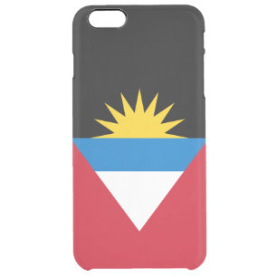 Patriotic Antigua and Barbuda Flag Clear iPhone 6 Plus Case
