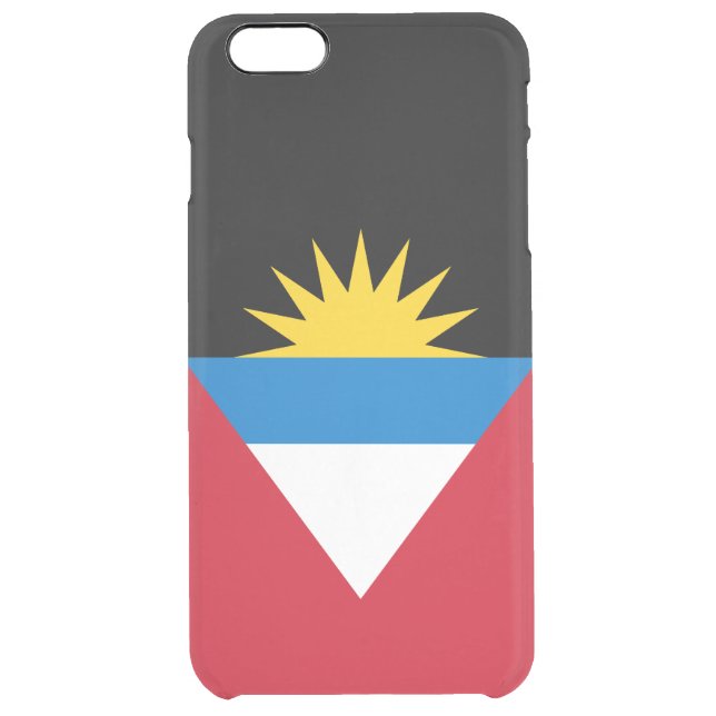 Patriotic Antigua and Barbuda Flag Uncommon iPhone Case (Back)
