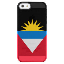 Patriotic Antigua and Barbuda Flag Clear iPhone SE/5/5s Case
