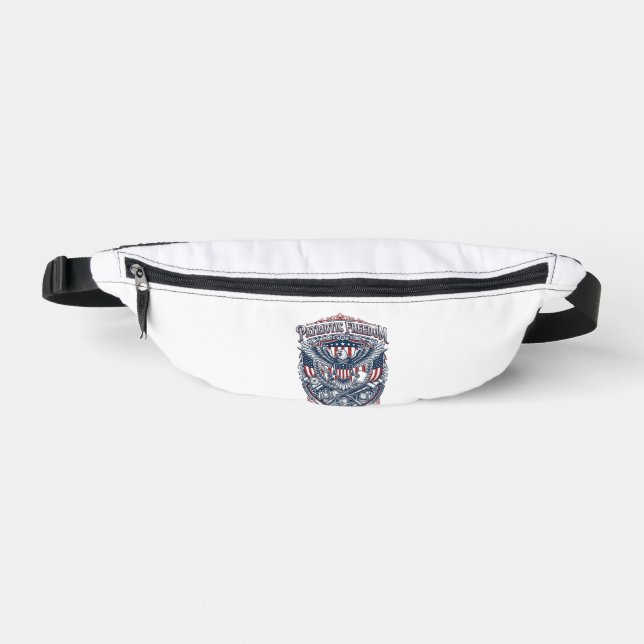 Patriotic Antique Collector Vector Graphic Tee Fanny Pack (Front)