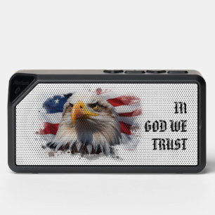*~* Patriotic AP27 American Flag Bald Eagle God Bluetooth Speaker
