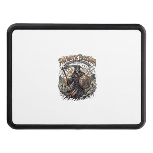 Patriotic Apocalyptic Liberty Reaper Zombie Apocal Hitch Cover