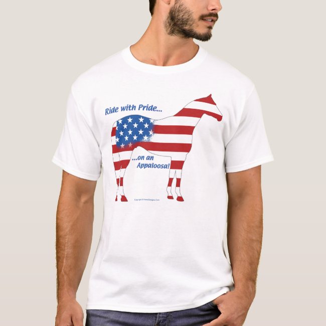 Patriotic Appaloosa Horse T-Shirt