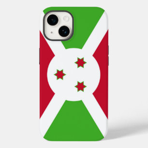 Patriotic Apple 14 Case-Mate, Burundi flag Case-Mate iPhone 14 Case
