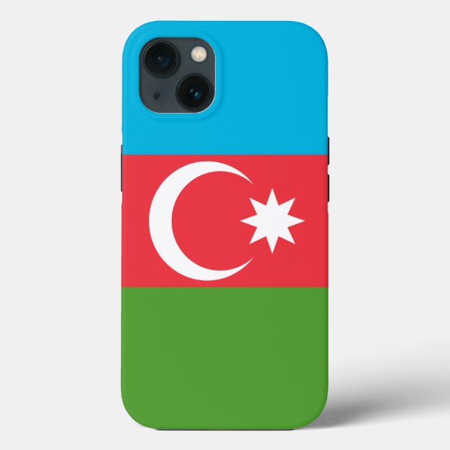 Patriotic Apple Case-Mate, Azerbaijan flag Case-Mate iPhone Case (Back)