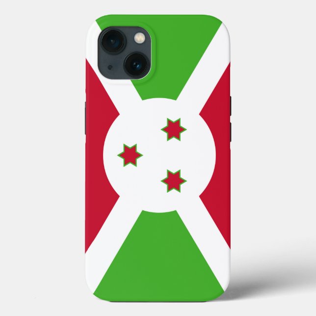 Patriotic Apple Case-Mate, Burundi flag Case-Mate iPhone Case (Back)