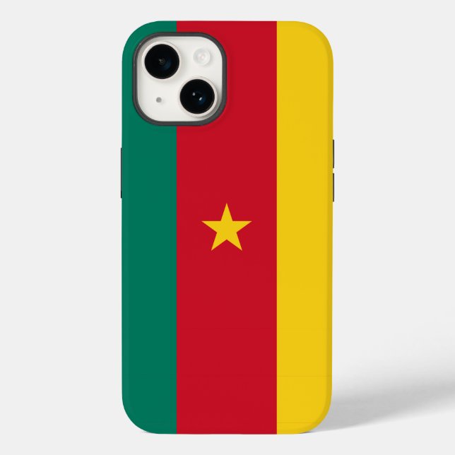 Patriotic Apple Case-Mate, Cameroon flag Case-Mate iPhone Case (Back)