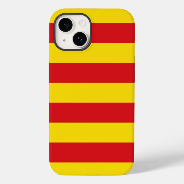Patriotic Apple Case-Mate, Catalonia flag Case-Mate iPhone Case (Back)
