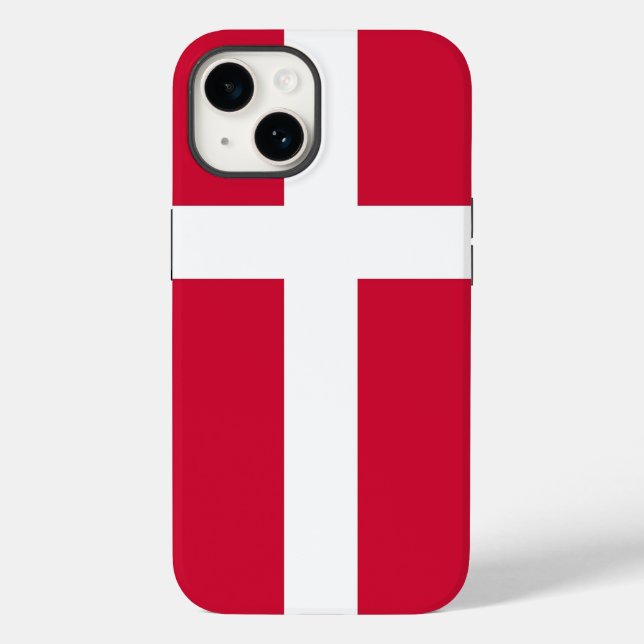 Patriotic Apple Case-Mate, Denmark Flag Case-Mate  iPhone Case (Back)