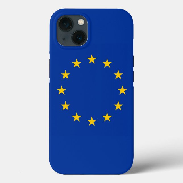 Patriotic Apple Case-Mate, European Union Flag Case-Mate iPhone Case (Back)