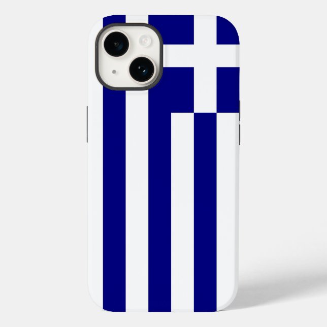 Patriotic Apple Case-Mate, Greece Flag Case-Mate i iPhone Case (Back)