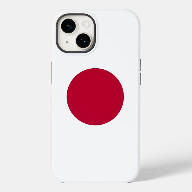 Patriotic Apple Case-Mate, Japan flag Case-Mate iP iPhone Case (Back)