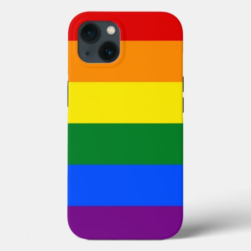 Patriotic Apple Case_Mate LGBT Rainbow flag iPhone 13 Case