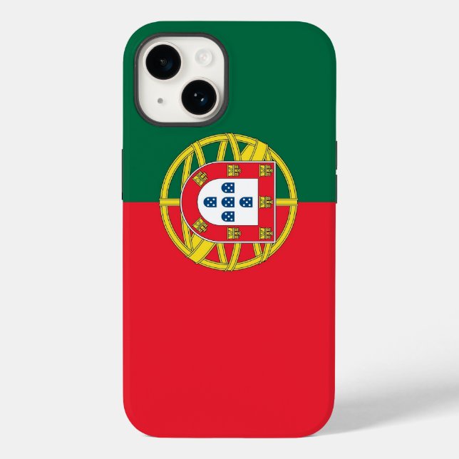 Patriotic Apple Case-Mate, Portugal flag Case-Mate iPhone Case (Back)