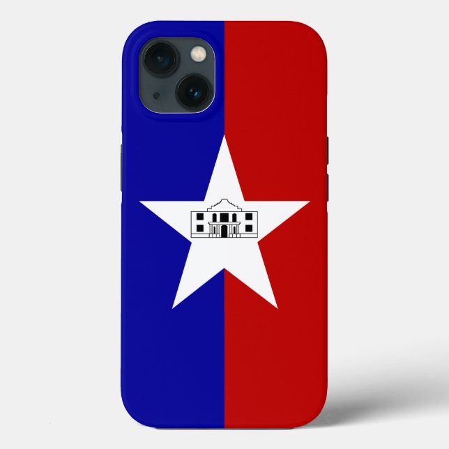 Patriotic Apple Case-Mate, San Antonio flag Case-Mate iPhone Case (Back)